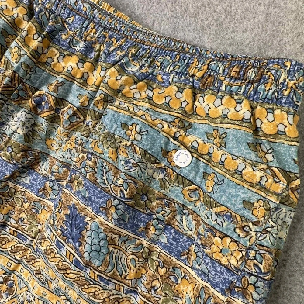 Vintage Reyn Spooner Men Swim Shorts Size L Hawaiian‎ Art All Over Print Coastal